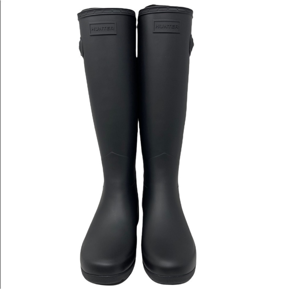 Hunter all black slim BOOTS size 7